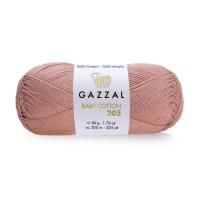Пряжа Gazzal Baby Cotton 205 (502); Состав: 50% Хлопок, 50% Акрил; 50 гр/205 м